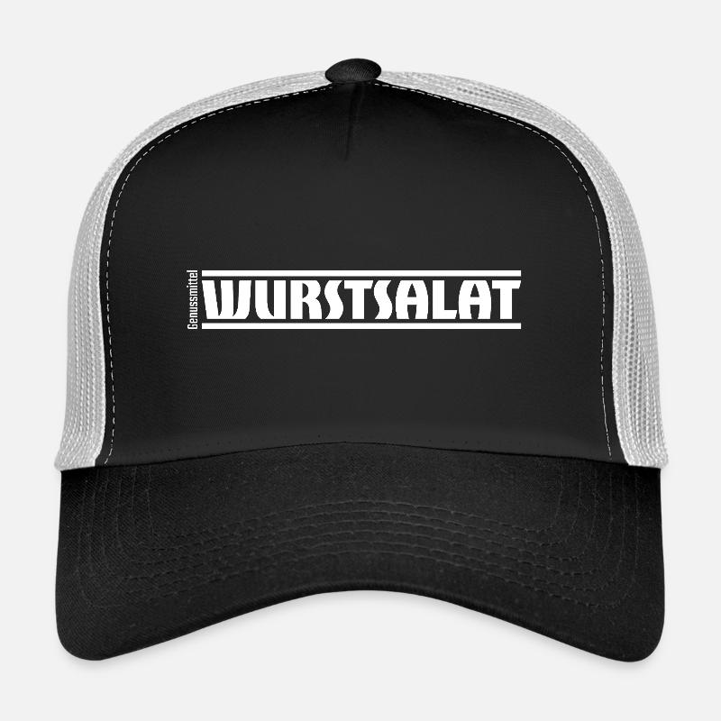 „Genussmittel“ Serie | Wurstsalat - Trucker Cap - Schwarz/Steingrau