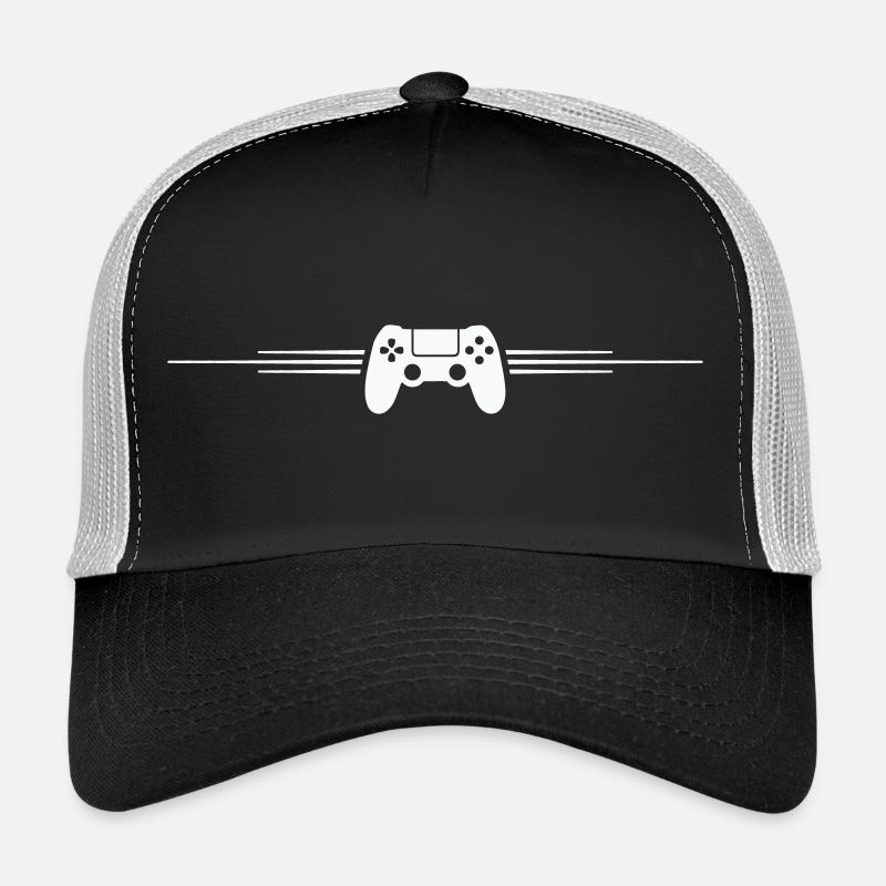 Retro Controller Wing Design Trucker Cap