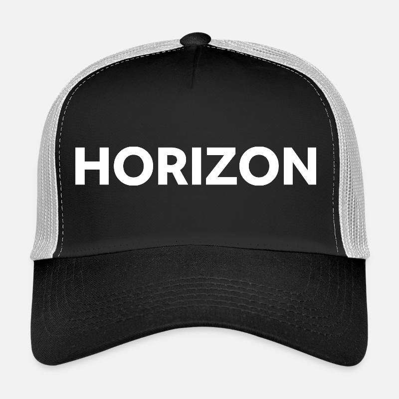 White Horizon - Trucker Cap - black/stone grey