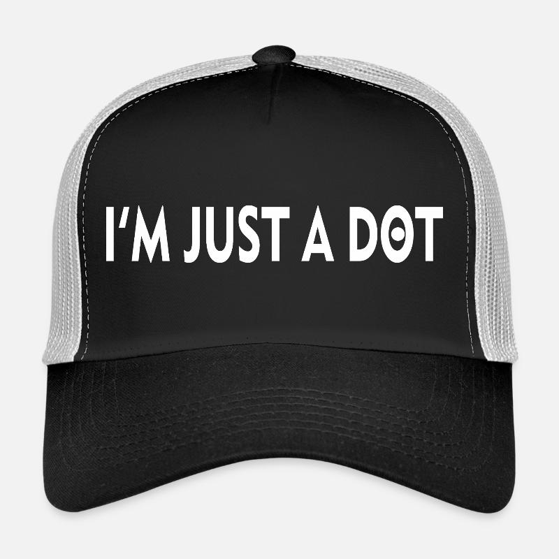 ICH BIN NUR EIN PUNKT - Trucker Cap - Schwarz/Steingrau