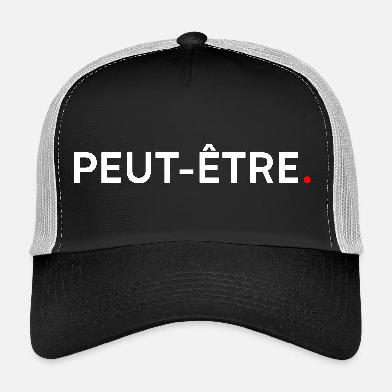 MAYBE. Minimal Design, Subtle Humor Trucker Cap