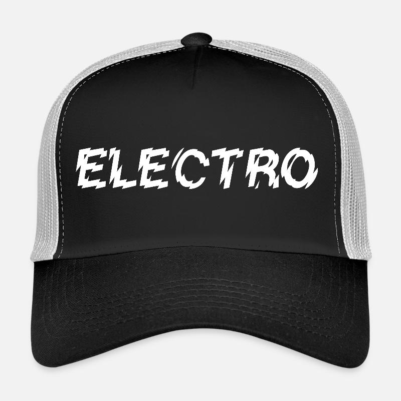 Conception de logo typographique de musique électro Casquette trucker 