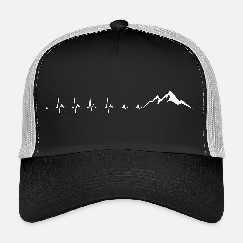 Herzfrequenz Berg Trucker Cap