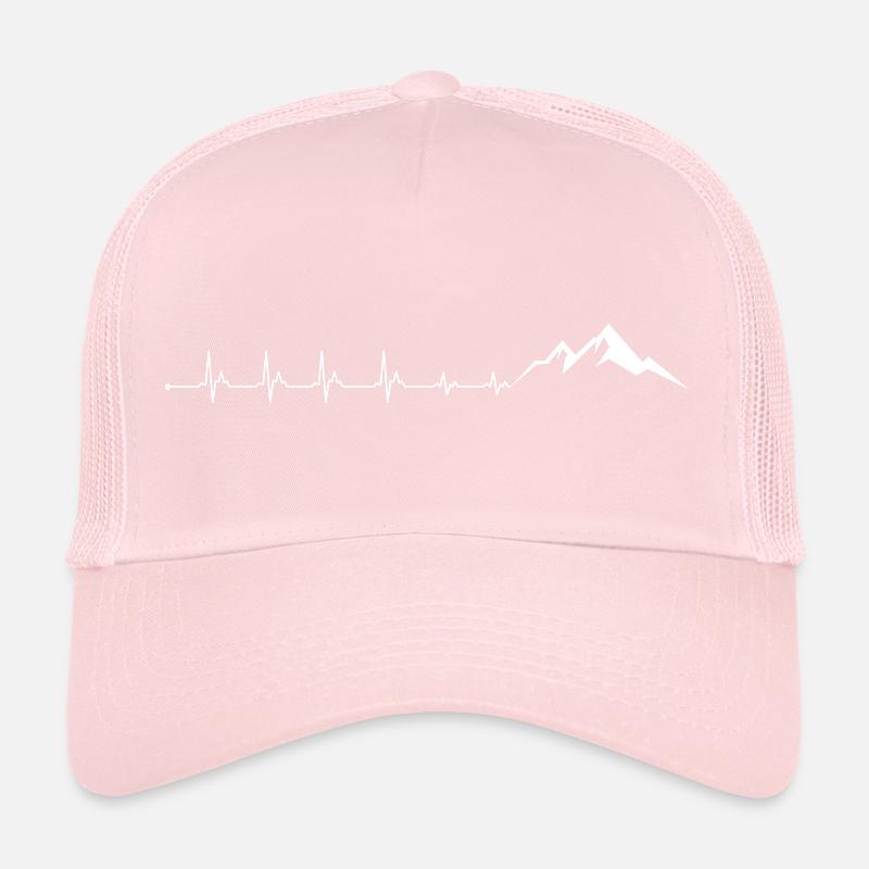 Fréquence cardiaque montagne Casquette trucker 