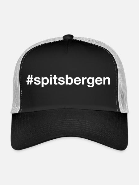 SPITSBERGEN Norvège Norge Norwegen - Casquette trucker  - noir/gris pierre - Devant