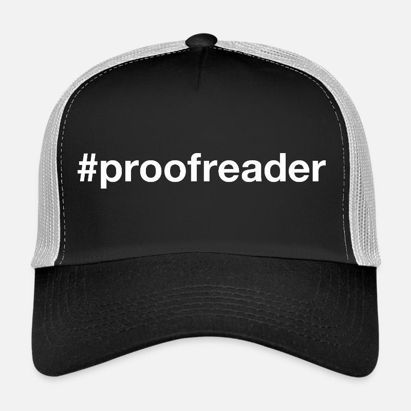 Proofreader Hashtag Trucker Cap
