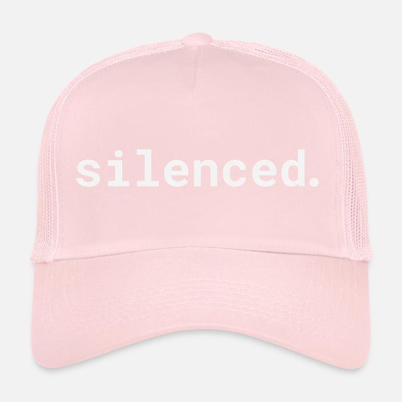 Conception typographique silencieuse Casquette trucker 