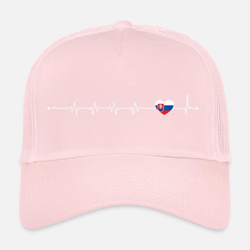 Heartbeat drapeau slovaque Casquette trucker 