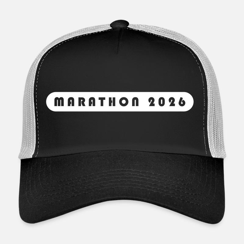 Lettrage Marathon 2026 Casquette trucker 