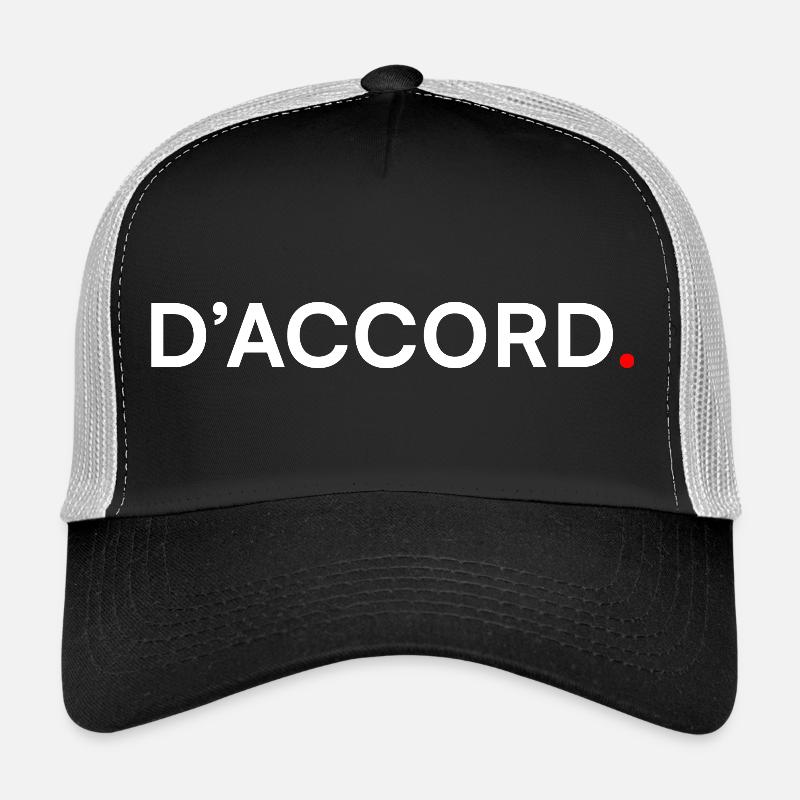 OKAY. Minimal Design, Subtle Humor - Trucker Cap - black/stone grey