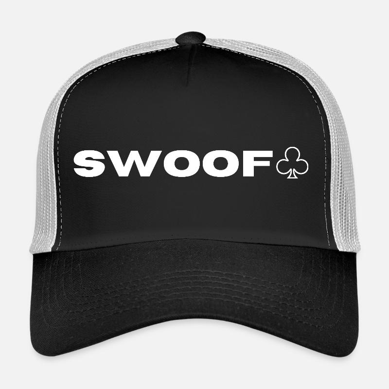 Swoof ♧ br schweiz Ich kann das Design nicht sehen - Trucker Cap - Schwarz/Steingrau