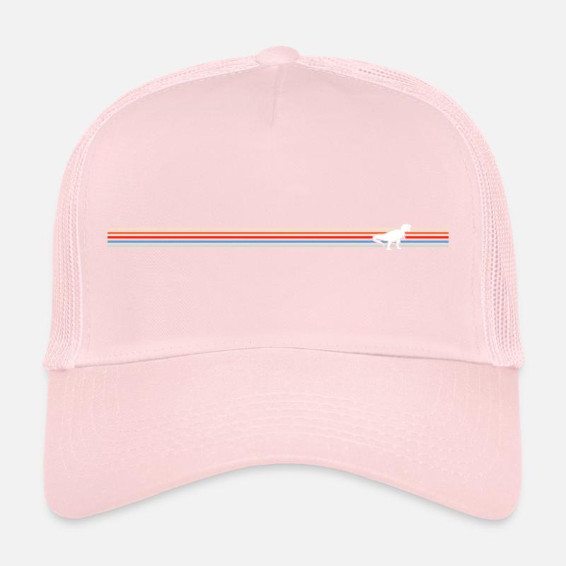 Colorful Stripe Greyhound Trucker Cap