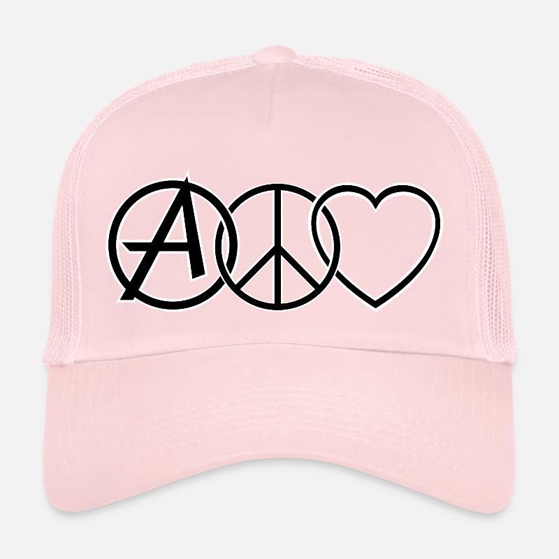 PEACE LOVE & ANARCHY Casquette trucker 