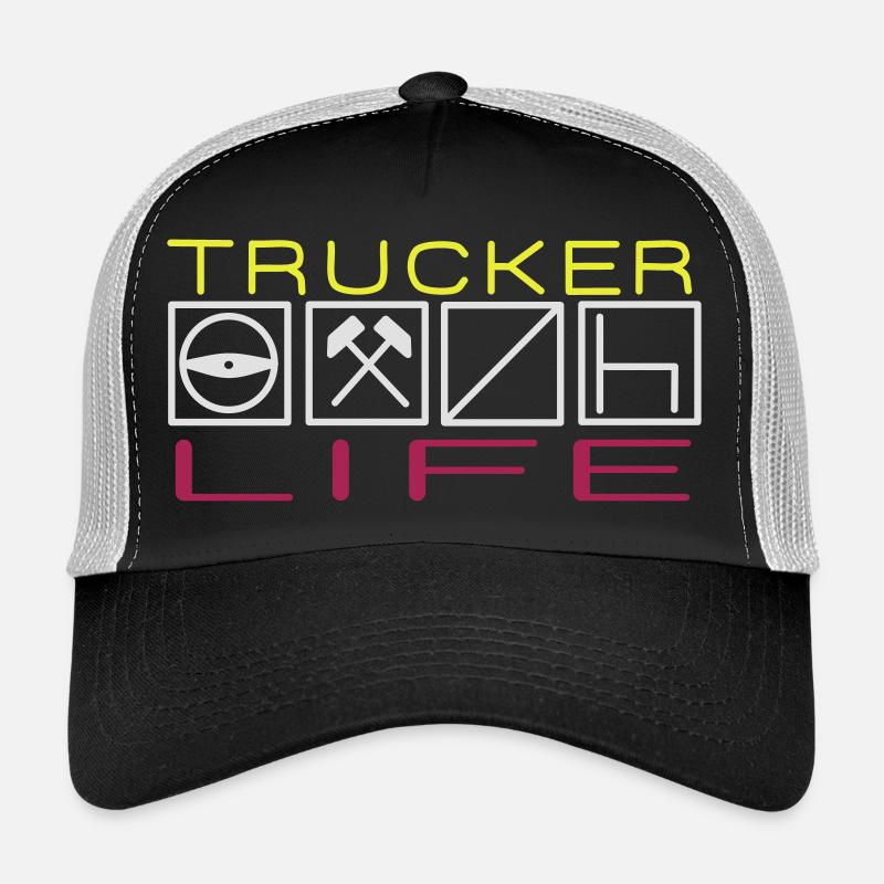 Vie de camionneur,Chauffeur professionnel,Chauffeur, Casquette trucker 
