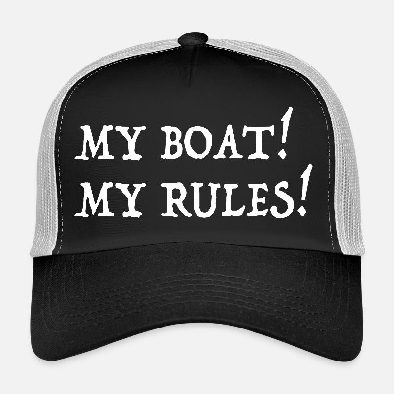 MY BOAT MY RULES Casquette trucker 