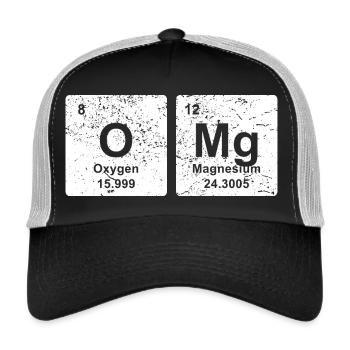 OMG CAP beanie snapback éléments chimiques cadeau - Casquette trucker  - noir/gris pierre - Devant