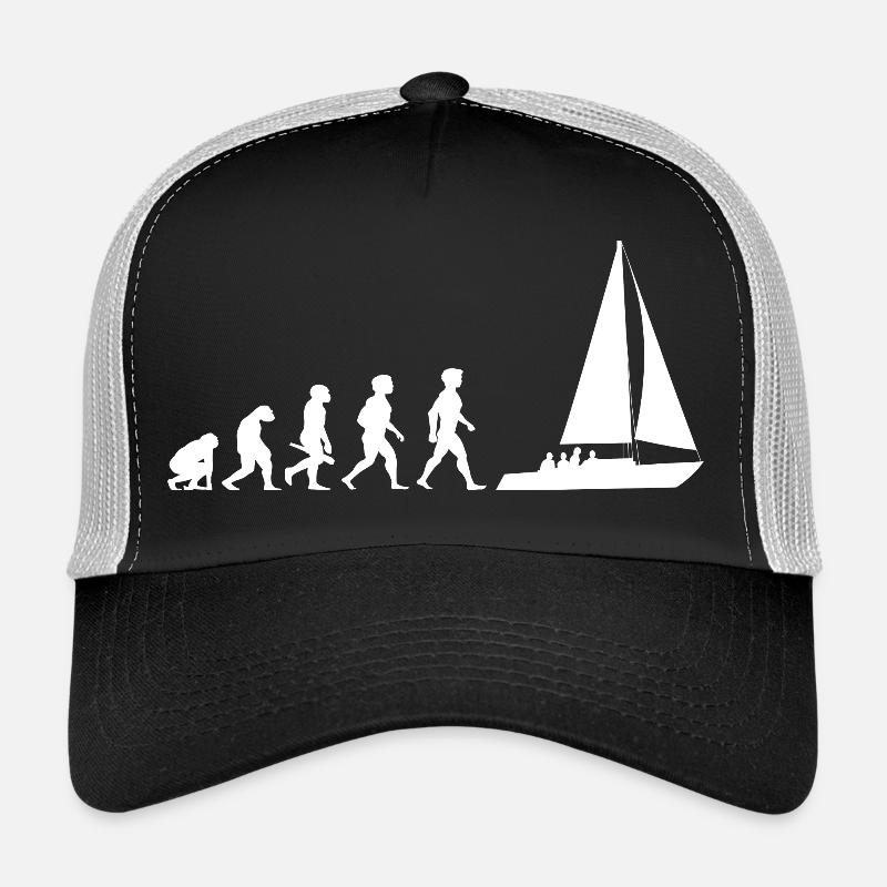 Evolution Segeln Segelboot Segelschiff Trucker Cap