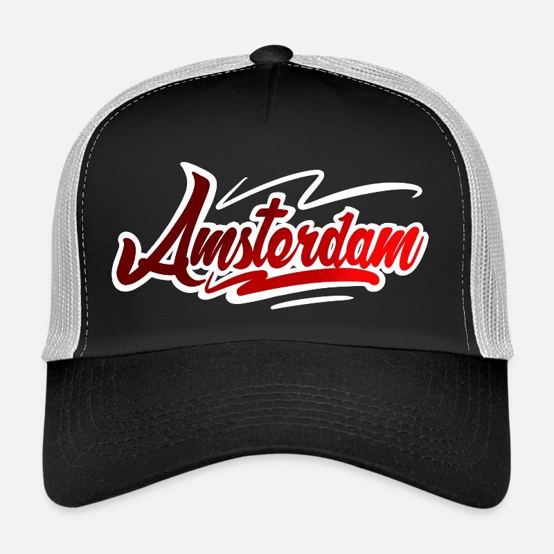 Amsterdam - Trucker Cap - Schwarz/Steingrau
