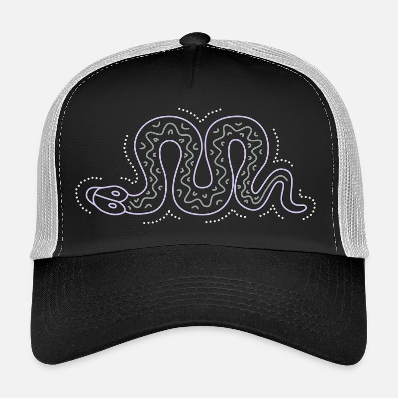 snake - Trucker Cap - Schwarz/Steingrau