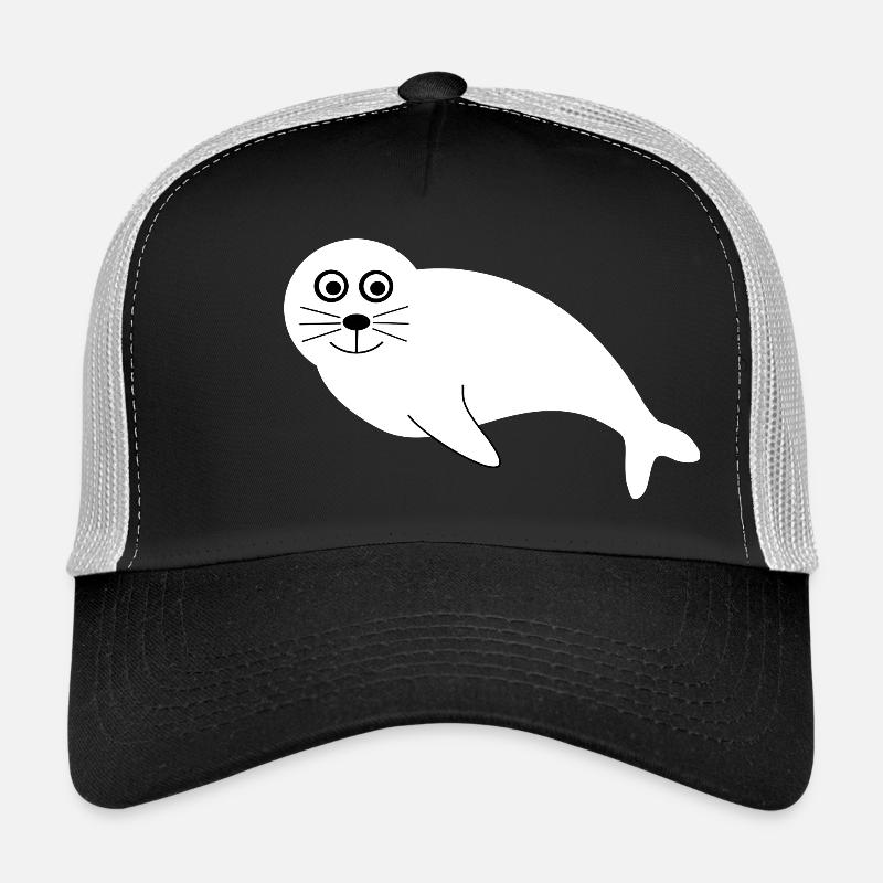 Seehund Seehunde Robbe Robben Tiere Geschenke Trucker Cap