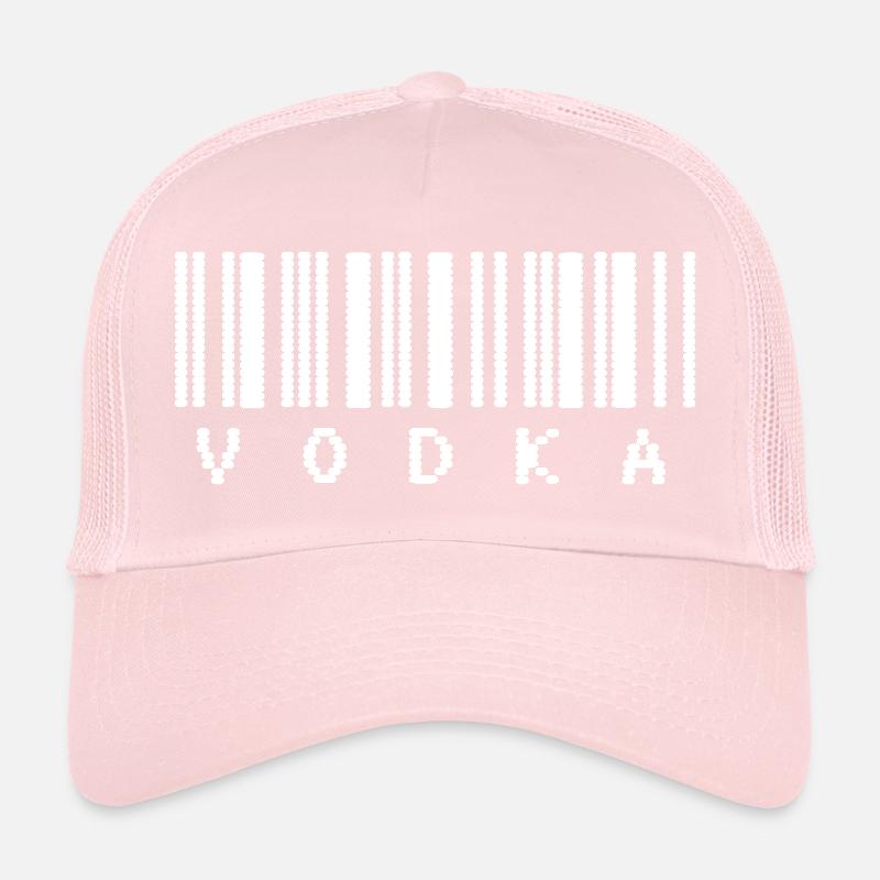 Typographie du code-barres de la vodka Casquette trucker 
