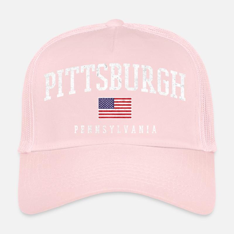 Pittsburgh Arc with Flag Trucker Cap