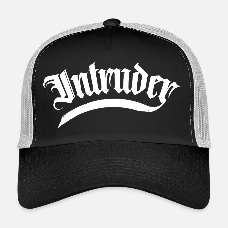 intruder hacker intruder clan sticker computer Trucker Cap