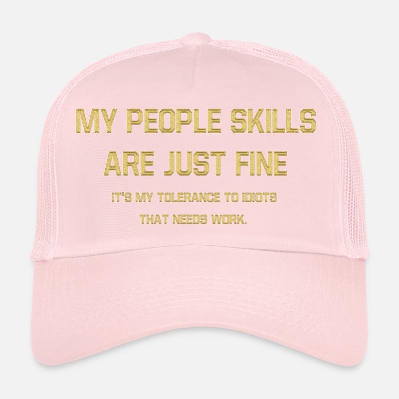 Bold Self-Assertion Typography Design Trucker Cap