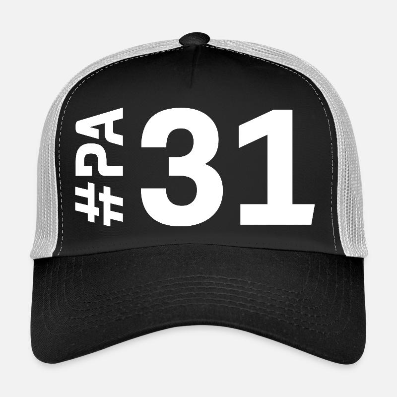 PA31 - Casquette trucker - noir/gris pierre