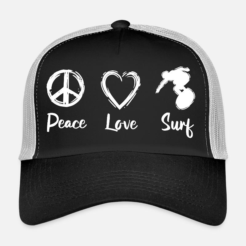 Paix Amour Surf Casquette trucker 