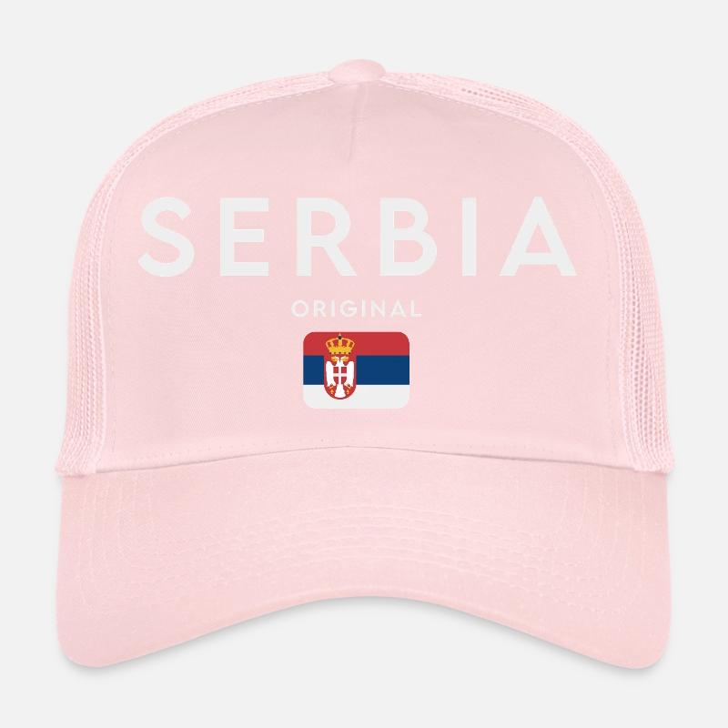 Drapeau de la Serbie, fierté serbe Casquette trucker 