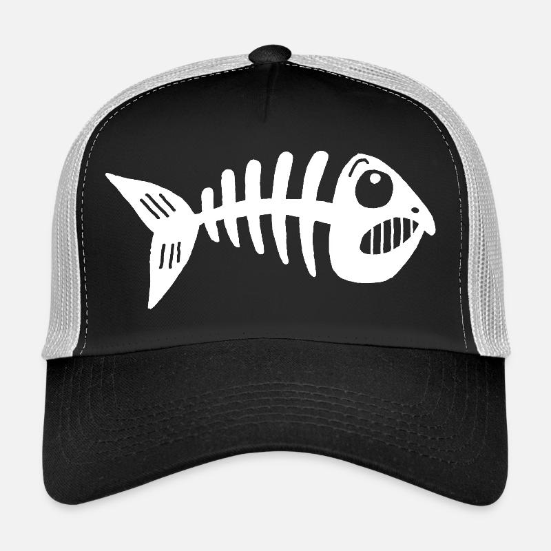 Squelette de poisson Casquette trucker 