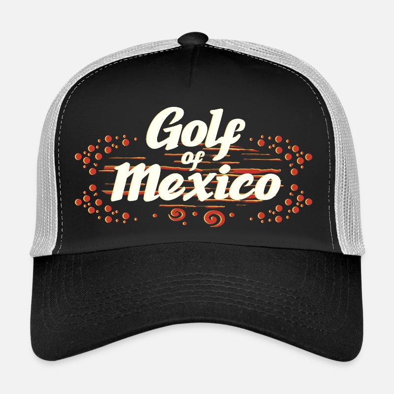 Typographie du golfe du Mexique Casquette trucker 