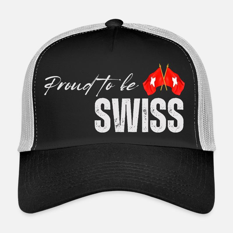Fier Suisse, j’adore la Suisse Casquette trucker 