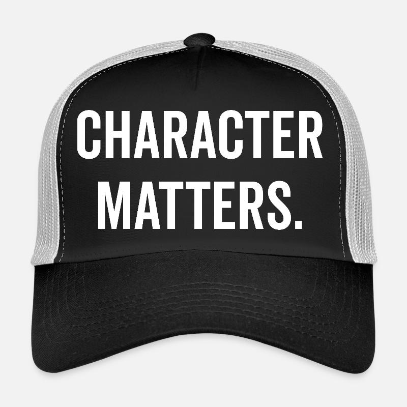 Le caractère compte Casquette trucker 