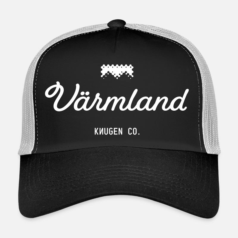 Värmland weiß - Trucker Cap - Schwarz/Steingrau