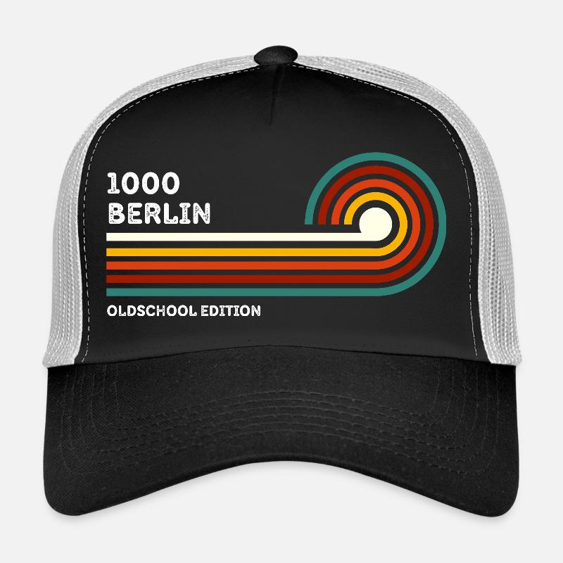 Berlin Chemise Rétro Code Postal 1000 Code Postal Souvenir Casquette trucker 