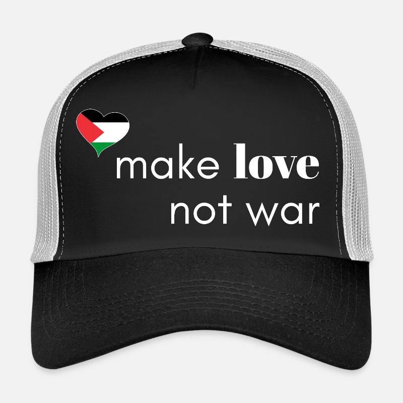 Make Love statt War - Palästina Trucker Cap
