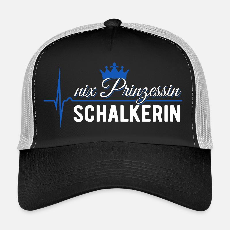 Nix Prinzessin - Schalkerin - ECG Pulse Cadeau Casquette trucker 
