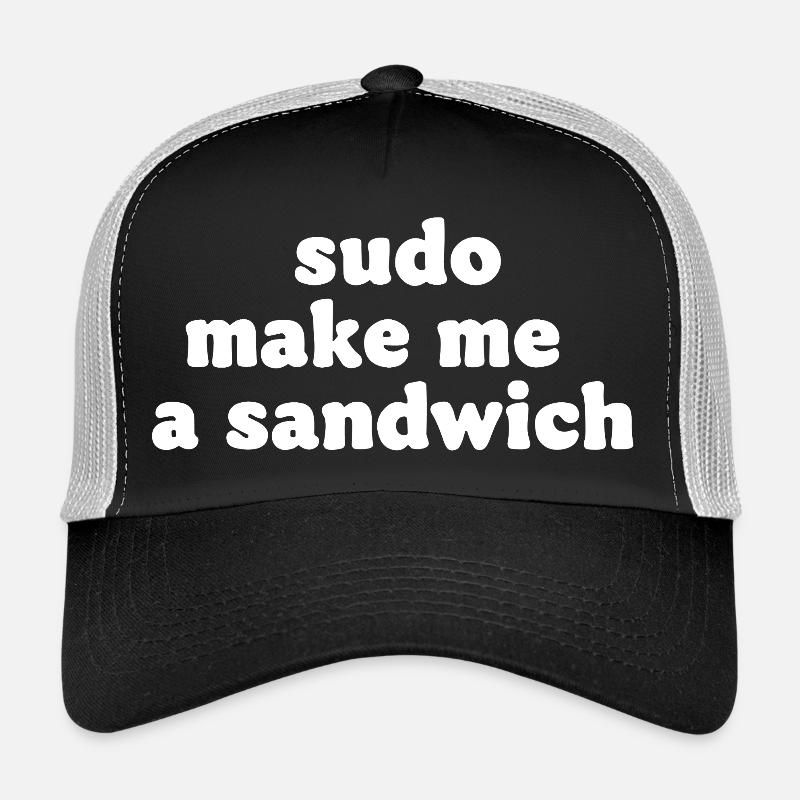Sudo Commando Meme Sandwich Trucker Cap