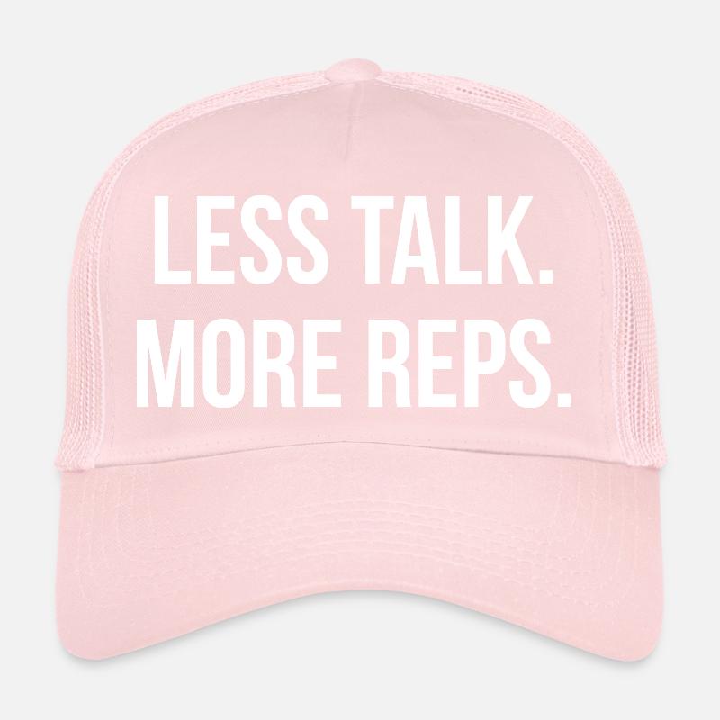 MOINS DE PAROLES. PLUS DE REPS. | Greyline Officiel Casquette trucker