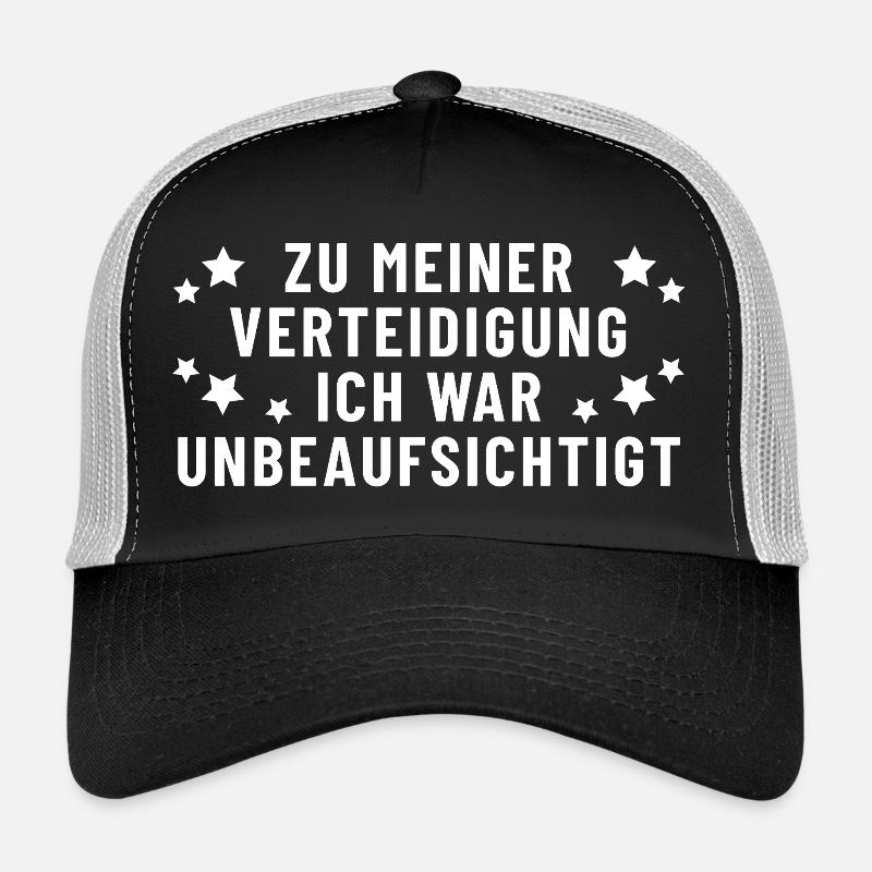 Pour ma défense, j’étais sans surveillance Casquette trucker 