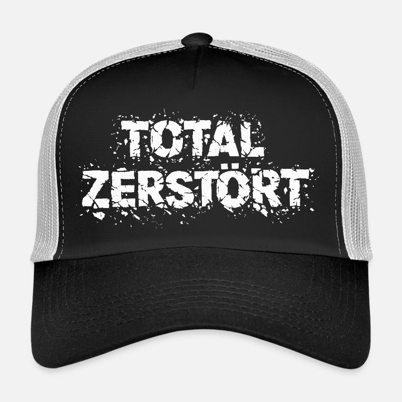 Totally Destroyed - Grunge Design Statement Trucker Cap
