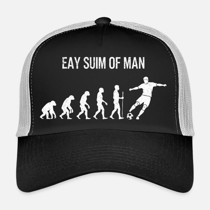 Fußball Evolution - Retro Soccer Spieler Design Trucker Cap