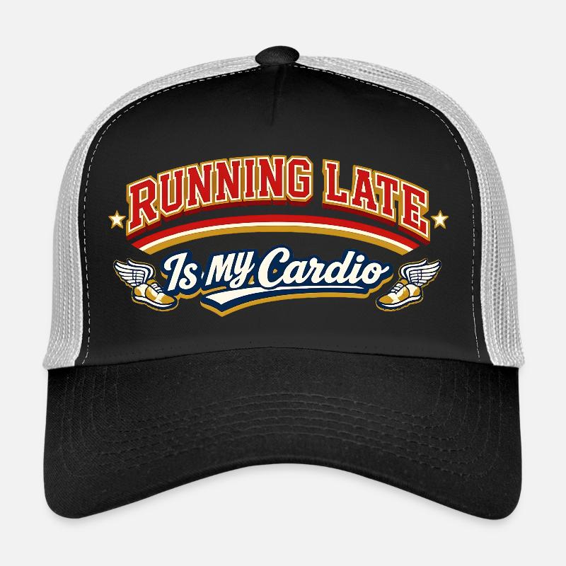 Courir en retard rétro, c’est ma citation cardio Casquette trucker 