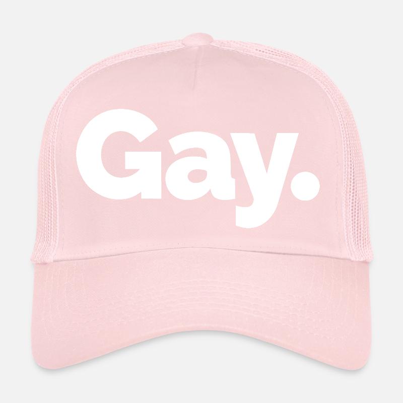 Gay. Pride Bold Typographie Casquette trucker 
