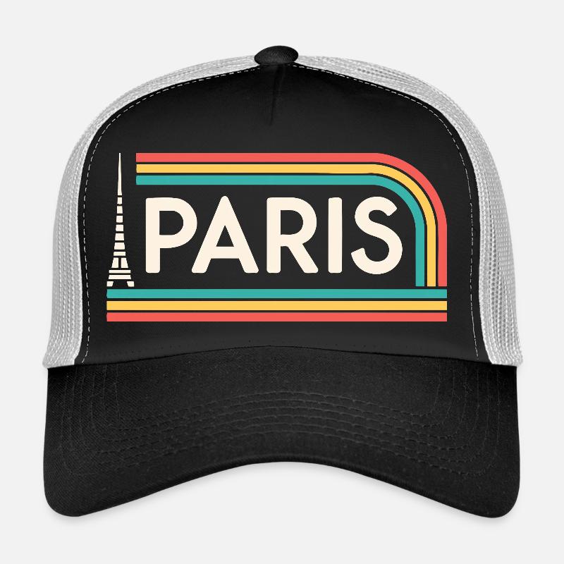 Paris Arc-en-Ciel Retro Casquette trucker 