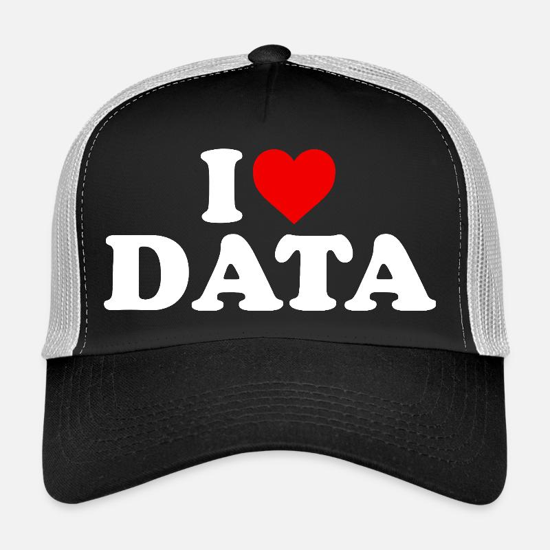 Ich liebe Daten – Herz Trucker Cap