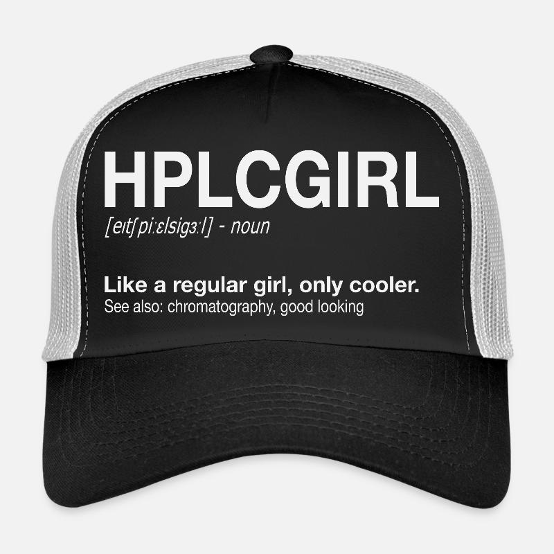 High performance liquid chromatography HPLC Girl Trucker Cap