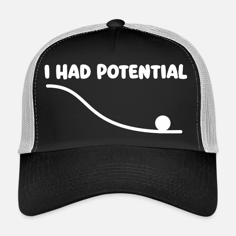J’avais un humour potentiel de nerd scientifique avec des jeux de mots en physique Casquette trucker 